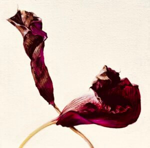 Blumen, Öl/Leinwand, 20 x 20 cm, 2025