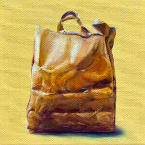 Tüte, Öl/Leinwand, 15 x 15 cm, 2025