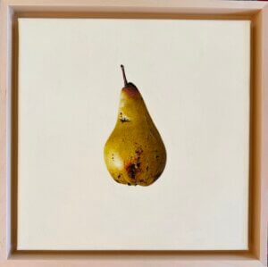 Birne, Öl/Leinwand, 30 x 30 cm, 2025