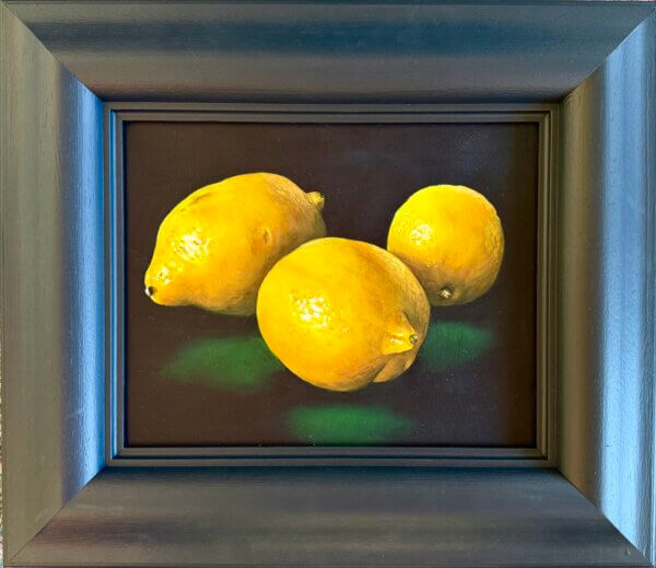 Zitronen, Öl/Leinwand, 30 x 24 cm, 2025