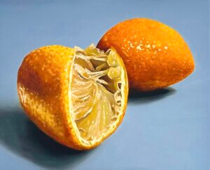 Zitronen, Öl/Leinwand, 30 x 24 cm, 2025