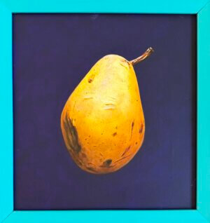 Birne, Öl/Leinwand, 30 x 31 cm, 2025