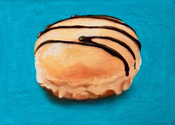 Berliner, Öl/Leinwand, 18 x 13 cm, 2026