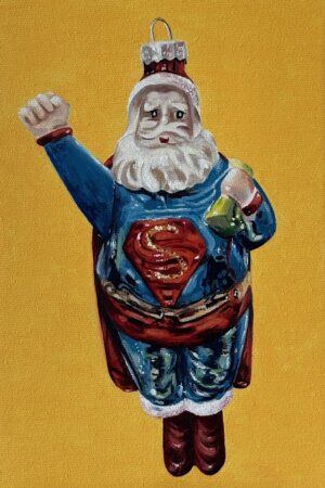 Superman, Öl/Leinwand, 20 x 30 cm, 2025