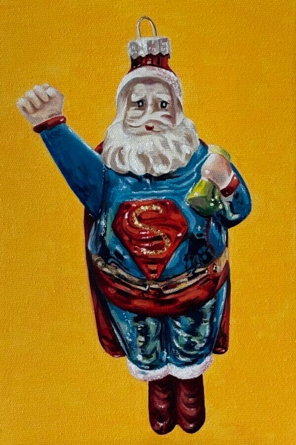 Superman, Öl/Leinwand, 20 x 30 cm, 2025