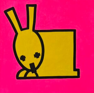 Hase, Acryl/Leinwand, 30 x 30 cm, 2026