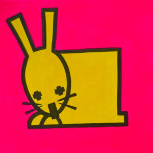 Hase, Acryl/Leinwand, 30 x 30 cm, 2026