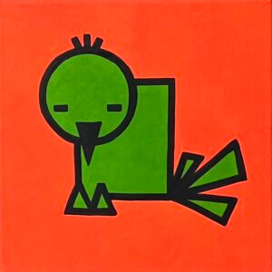 Vogel, Acryl/Leinwand, 30 x 30 cm, 2026