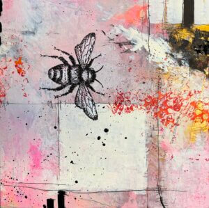 insects2, Acryl/Holz, 30 x 30 cm, 2026