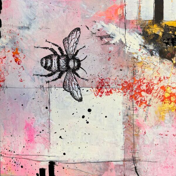 insects2, Acryl/Holz, 30 x 30 cm, 2026