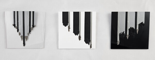 M.P.T.A.F. - Mini Plexiglass Tape Acrylic Filler - Triptychon