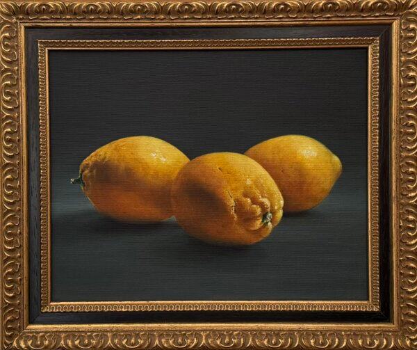 Zitronen, Öl/Leinwand, 30 x 24 cm, 2026