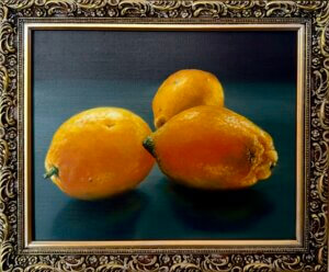Zitronen, Öl/Leinwand, 30 x 24 cm, 2026